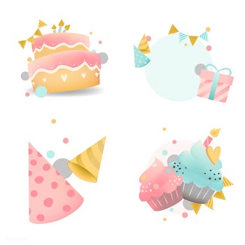 Collection of colorful birthday badge vectors | Free stock vector - 508565