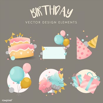 Collection of colorful birthday badge vectors | Free stock vector - 508574
