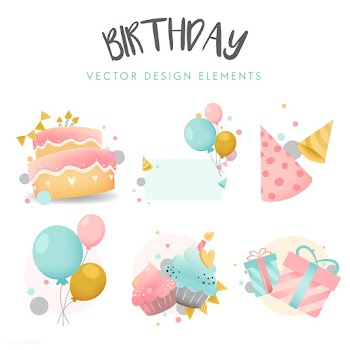 Collection of colorful birthday badge vectors | Free stock vector - 508588