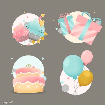 Collection of colorful birthday badge vectors | Free stock vector - 508590