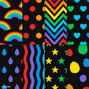 Collection of colorful seamless design patter.. | Free stock vector - 542924
