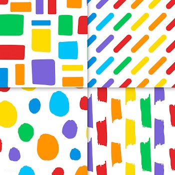 Collection of colorful seamless design patter.. | Free stock vector - 542926