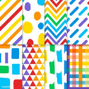 Collection of colorful seamless design patter.. | Free stock vector - 542937