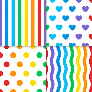 Collection of colorful seamless design patter.. | Free stock vector - 543032