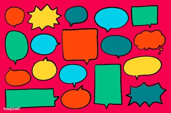 Collection of colorful speech bubbles vector | Free stock vector - 463940