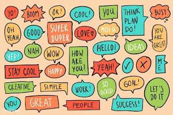 Collection of colorful speech bubbles vector | Free stock vector - 463942