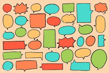 Collection of colorful speech bubbles vector | Free stock vector - 463944