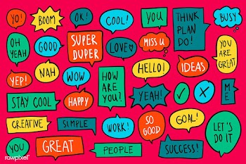 Collection of colorful speech bubbles vector | Free stock vector - 463958
