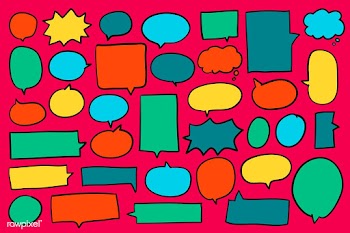 Collection of colorful speech bubbles vector | Free stock vector - 463960