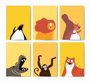 Collection of cute animals in cartoon style v.. | Free stock vector - 477126