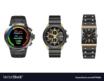 collection of different wrist watches isolated on