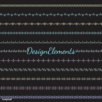 Collection of divider design element vectors | Free stock vector - 473181