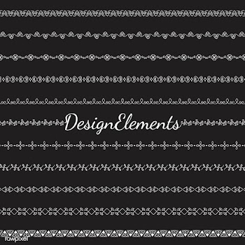 Collection of divider design element vectors | Free stock vector - 473182