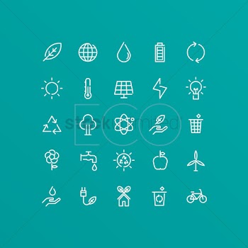 Collection of ecology icons