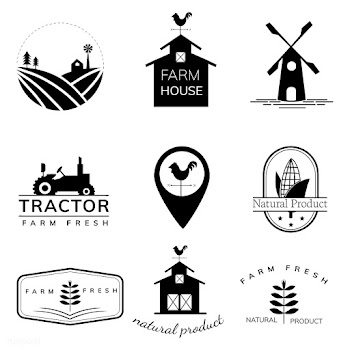Collection of farming logo illustrations | Free stock vector - 429635