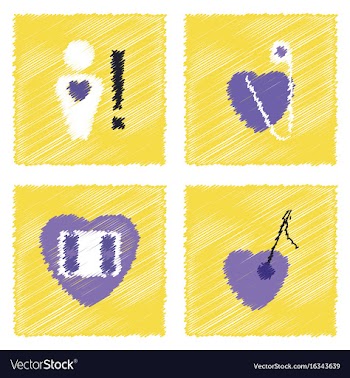 Collection of flat shading style clinical icons vector image