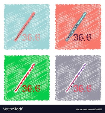 Collection of flat shading style clinical icons vector image