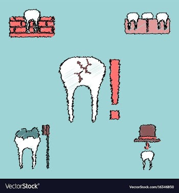 Collection of flat shading style clinical icons vector image
