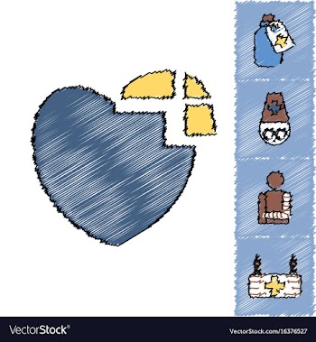 Collection of flat shading style clinical icons vector image