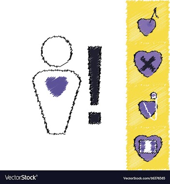 Collection of flat shading style clinical icons vector image