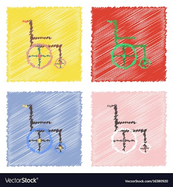 Collection of flat shading style clinical icons vector image