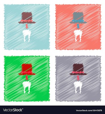 Collection of flat shading style clinical icons vector image