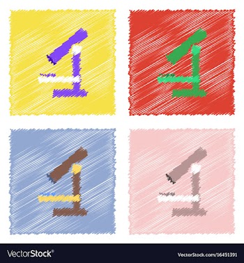 Collection of flat shading style clinical icons vector image