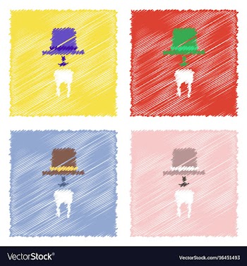 Collection of flat shading style clinical icons vector image
