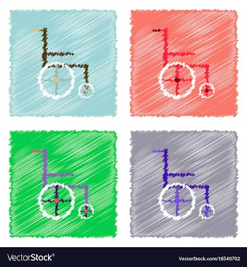 Collection of flat shading style clinical icons vector image