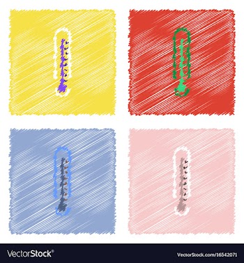 Collection of flat shading style clinical icons vector image