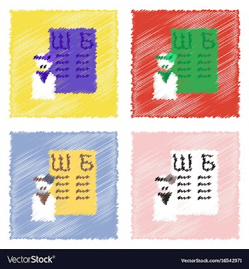 Collection of flat shading style clinical icons vector image