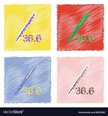 Collection of flat shading style clinical icons vector image