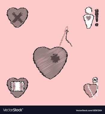 Collection of flat shading style clinical icons vector image