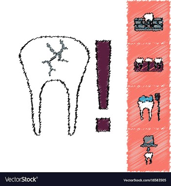 Collection of flat shading style clinical icons vector image