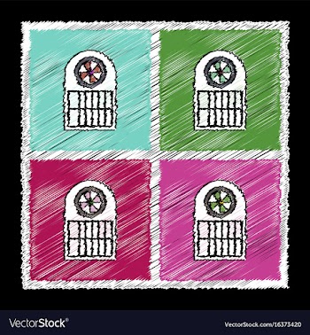 Collection of flat shading style icons american vector image