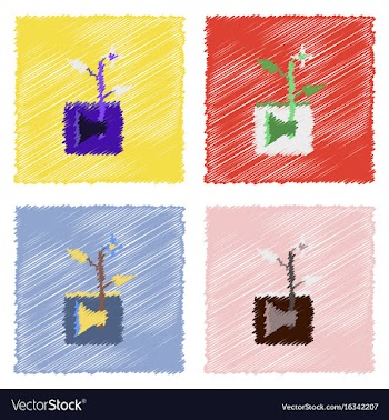 Collection of flat shading style icons axe with vector image