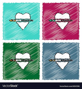 Collection of flat shading style icons bullet vector image