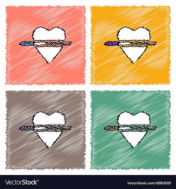 Collection of flat shading style icons bullet vector image