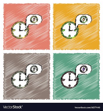 Collection of flat shading style icons casino vector image