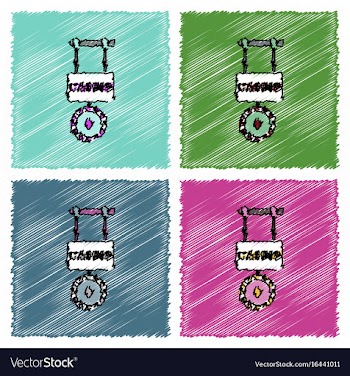 Collection of flat shading style icons casino vector image