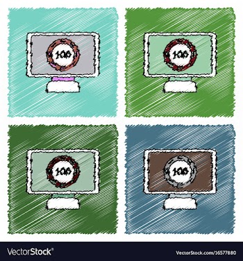 Collection of flat shading style icons casino vector image