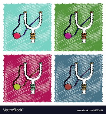 Collection of flat shading style icons children vector image