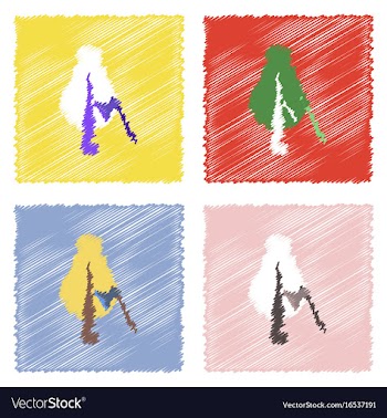 Collection of flat shading style icons chopping vector image