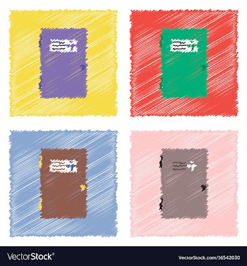 Collection of flat shading style icons doctors vector image