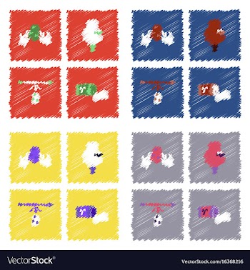 Collection of flat shading style icons eco system vector image