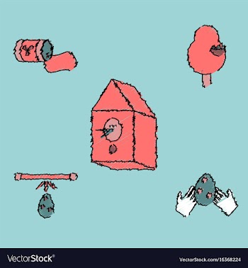 Collection of flat shading style icons eco system vector image