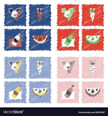 Collection of flat shading style icons eco system vector image