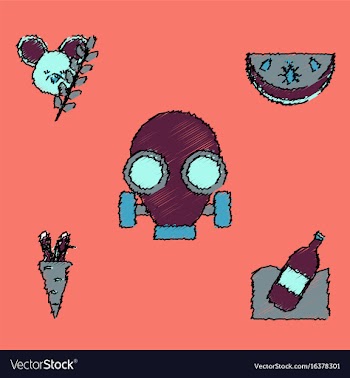 Collection of flat shading style icons eco system vector image