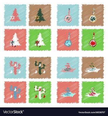 Collection of flat shading style icons eco system vector image