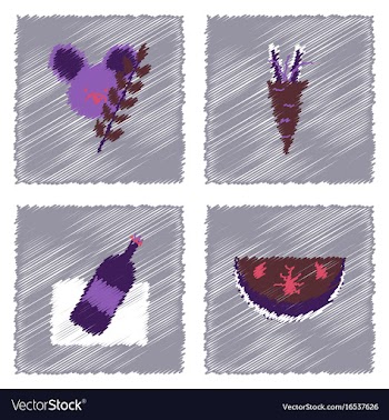 Collection of flat shading style icons eco system vector image